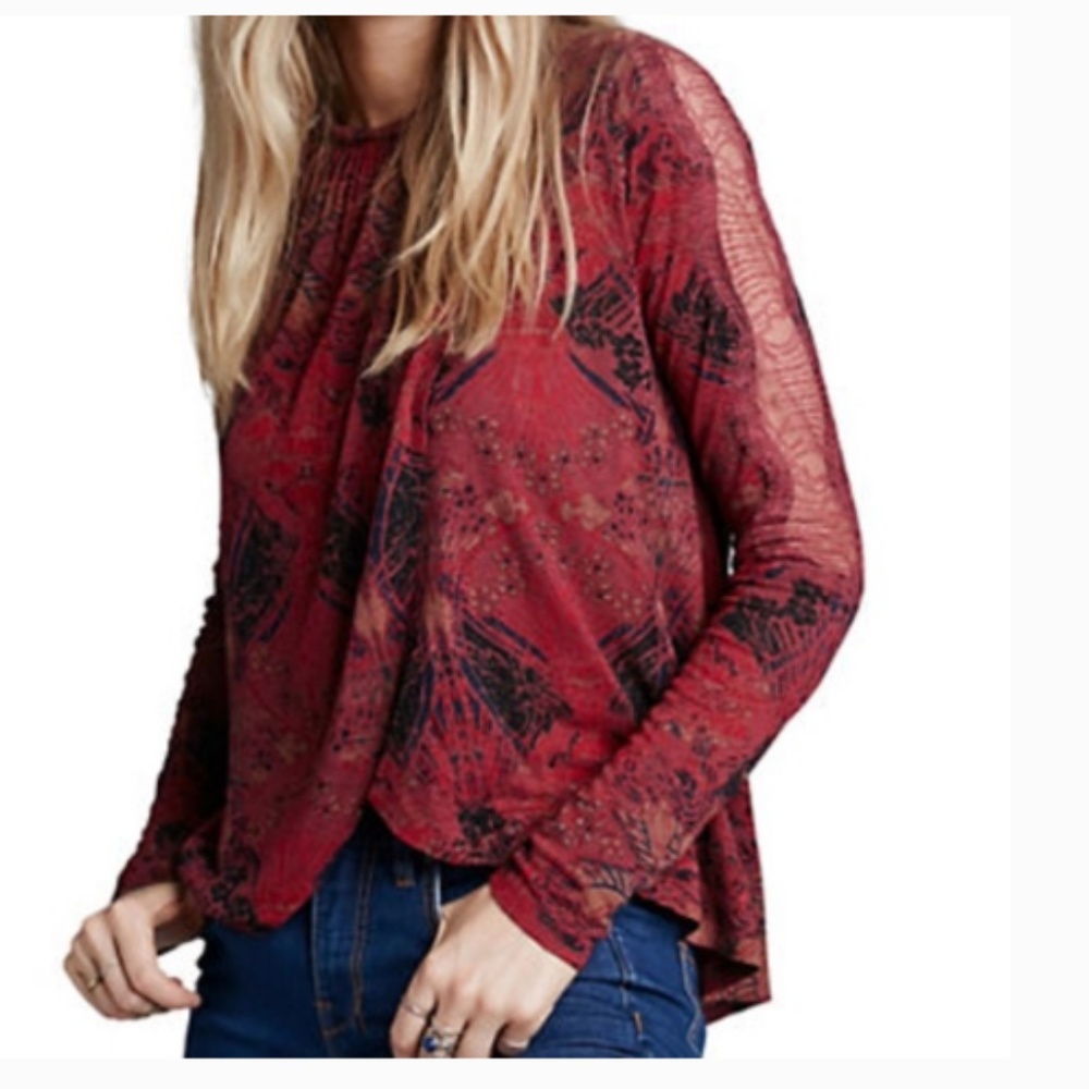 Free People New World Jersey Nouveau Top